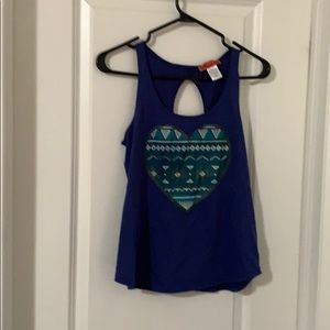 Tank top blue size small